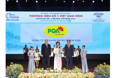 Dược phẩm PQA – Tự hào Hạng vàng “Thương hiệu số 1 Việt Nam 2024” thuốc Đông y gia truyền đạt chuẩn GMP-WHO